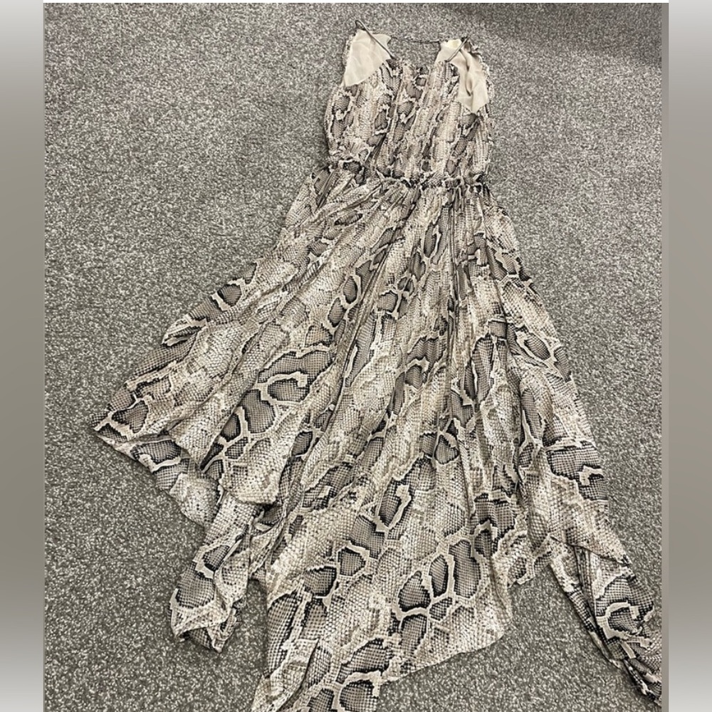 Michael Michael Kors Snake Print Maxi Dress